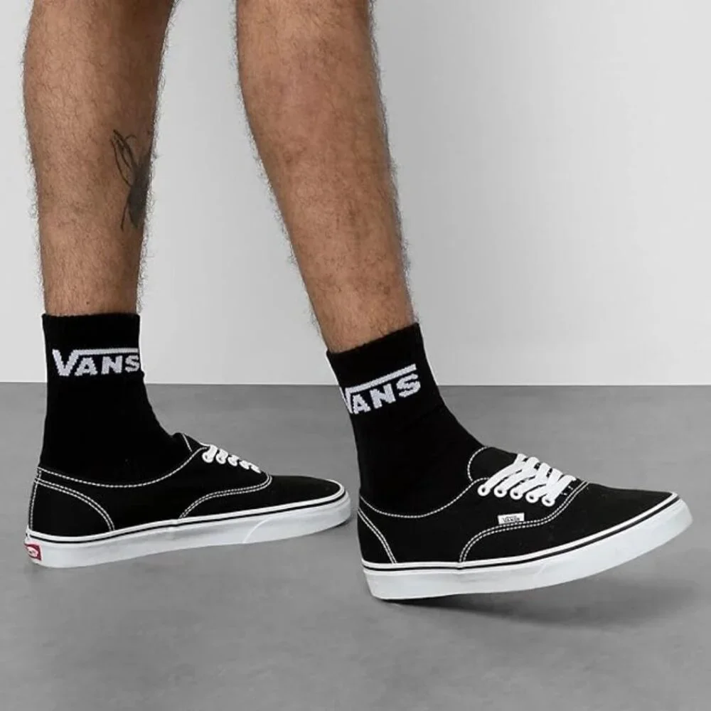 Vans Men's Classic Half Crew Socks 3-Pack Size 6.5 - 9 Black - Picture 2 of 2